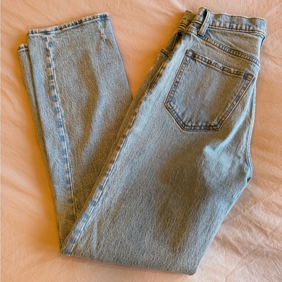 Abercrombie & Fitch Light Blue Straight Leg Jeans - Picture 2 of 4